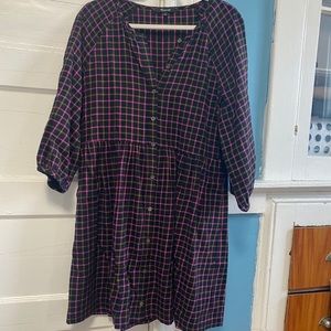 Madewell Flannel Dress
